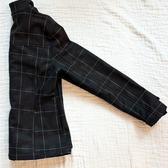 CB Sport Black Plaid Softshell Jacket Windbreaker Golf Athletic Spring Layer MED - Picture 4 of 8